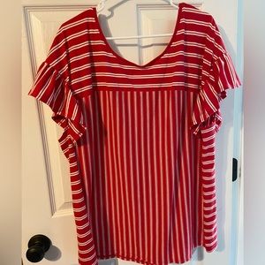 Fun flutter sleeve top